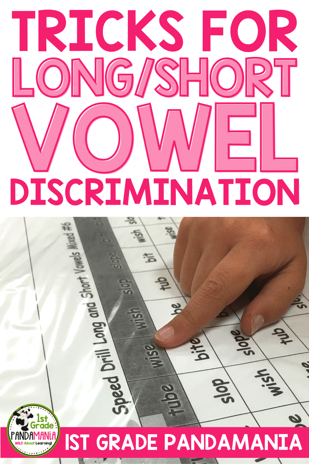 Helpful Tips and Tricks for Teaching Long/Short Vowel Discrimination 3