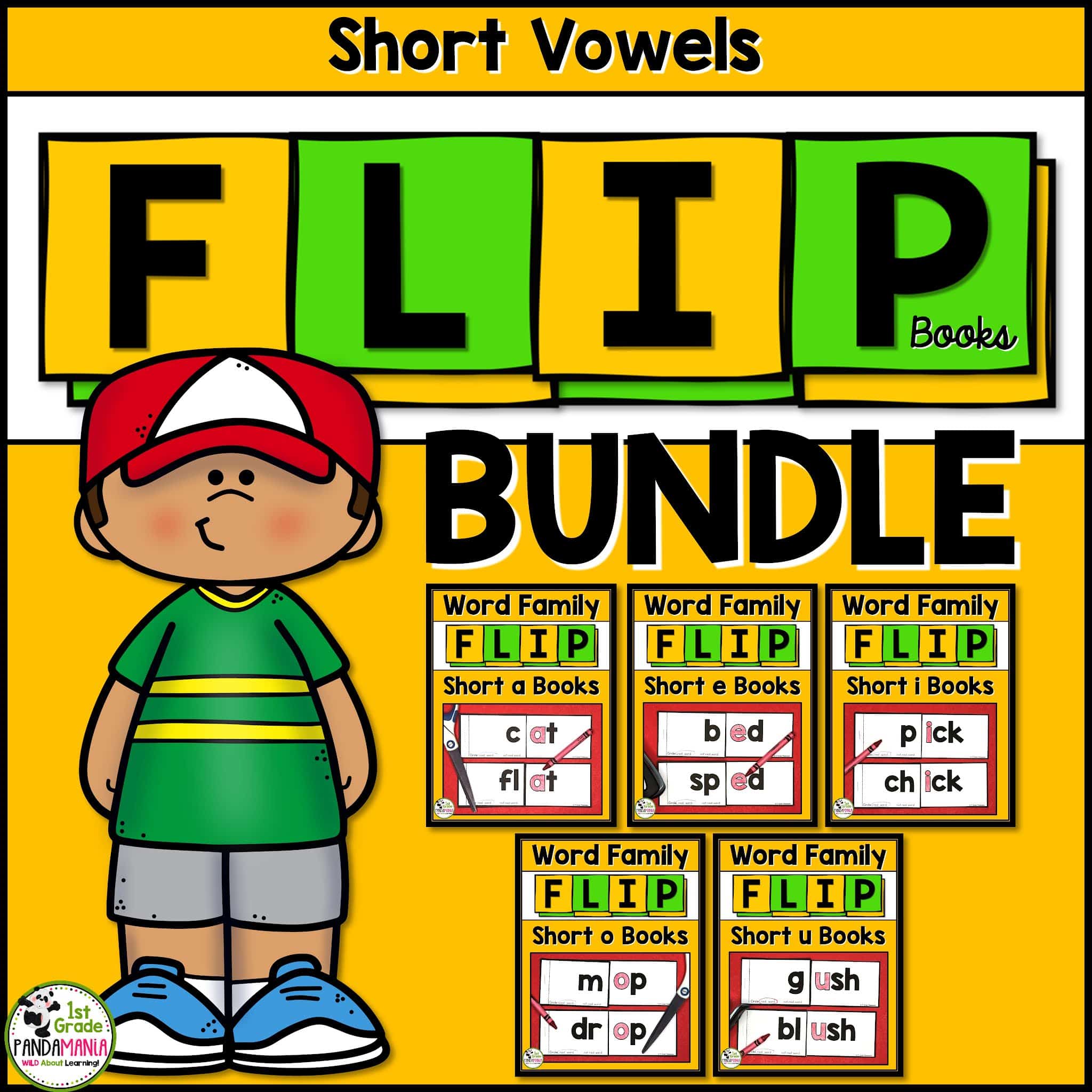 Easy to Make One-Page Word Family FLIP Books! 4
