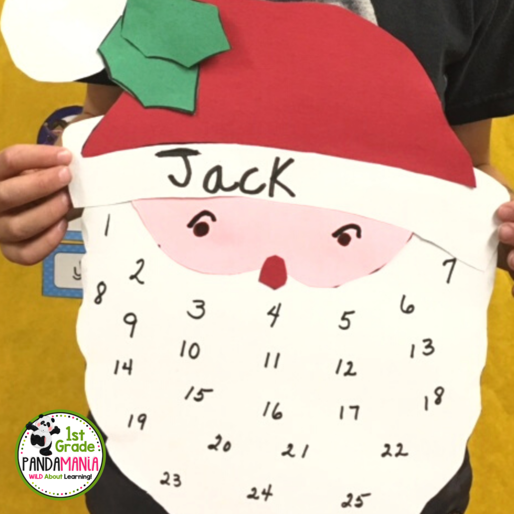 Time to print off and get ready for one of our absolute favorite Christmas project ideas...Our homemade Santa Advent Calendar Activity!