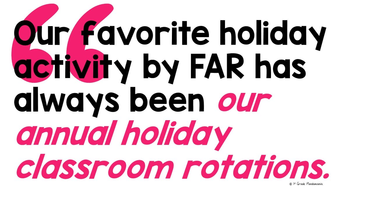 Everything you Need for Easy Holiday Classroom Rotations 2