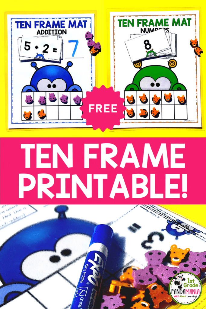 Free Ten Frames for Number Sense and Subitizing
