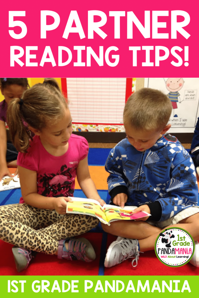 Find 5 helpful tips for managing buddy reading/partner reading along with a FREE EDITABLE reading anchor chart to fit your student's needs.