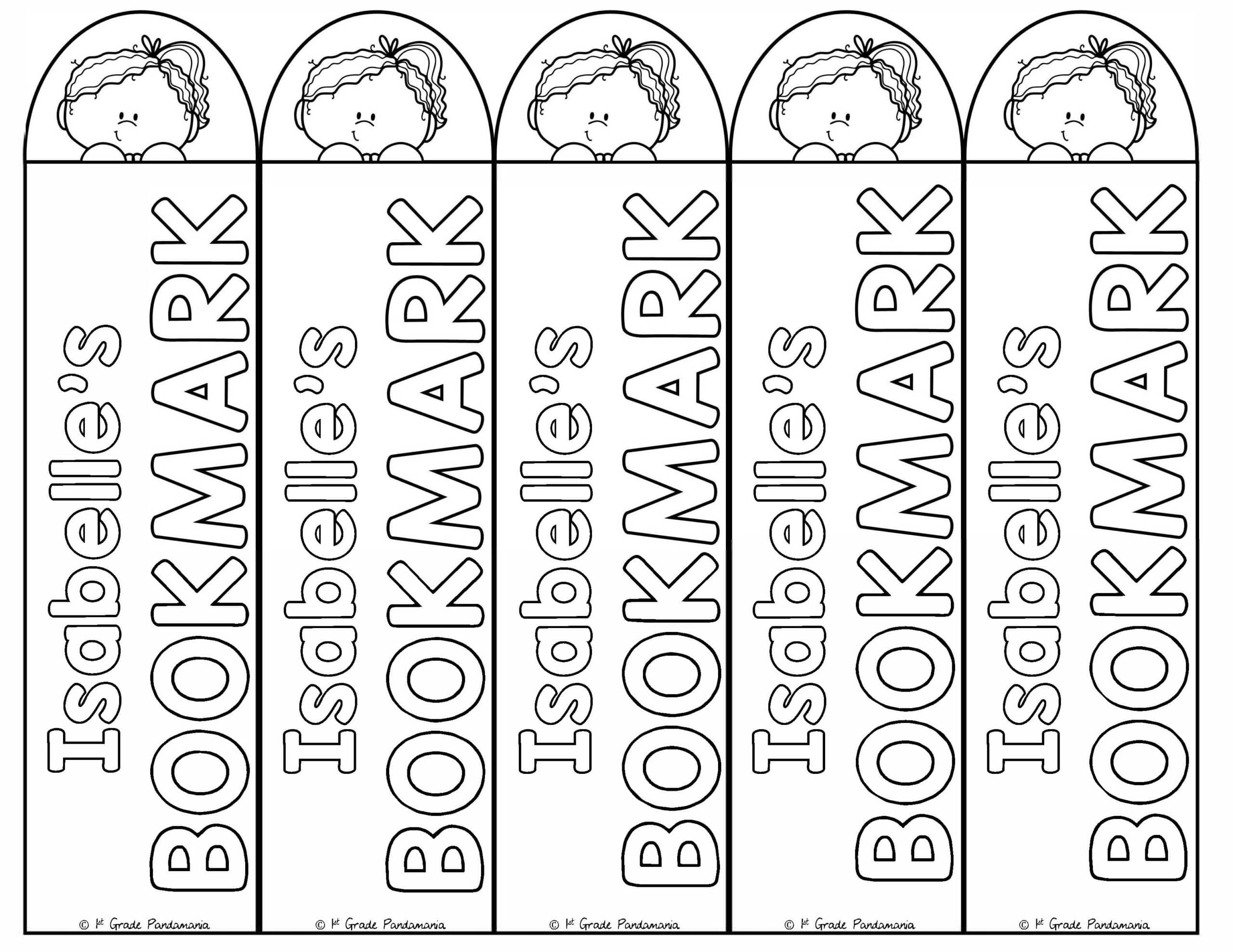 Create the best personalized gift for students with printable bookmark template.