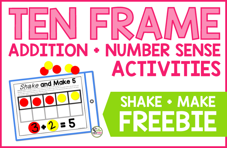 Easy Ten Frame Addition Game FREEBIE! 1