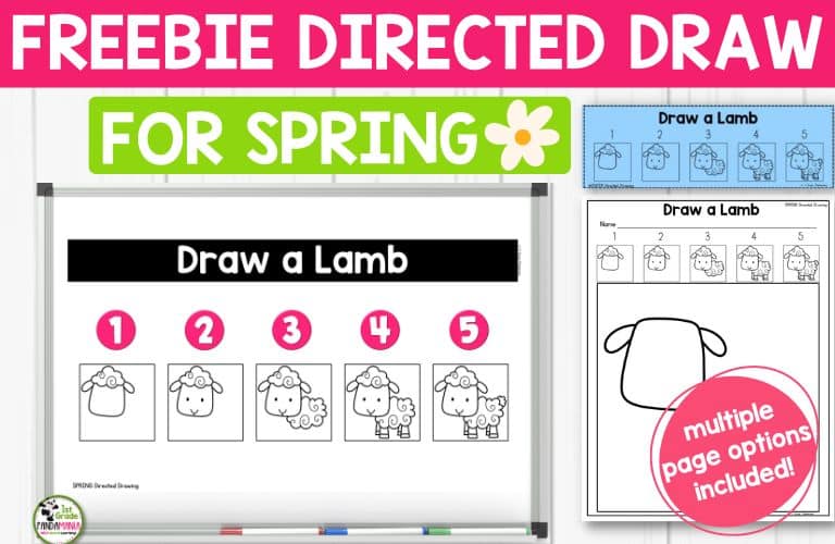Directed Drawing for Spring is great for reinforcing spatial relations, fine motor skills, following directions, and is super fun! Freebie at the end!