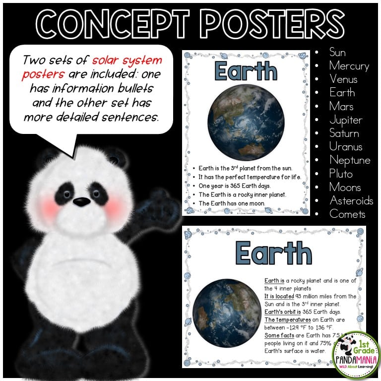 Easy Solar System Activities Packet for 1st, 2nd, and 3rd Grades! 3
