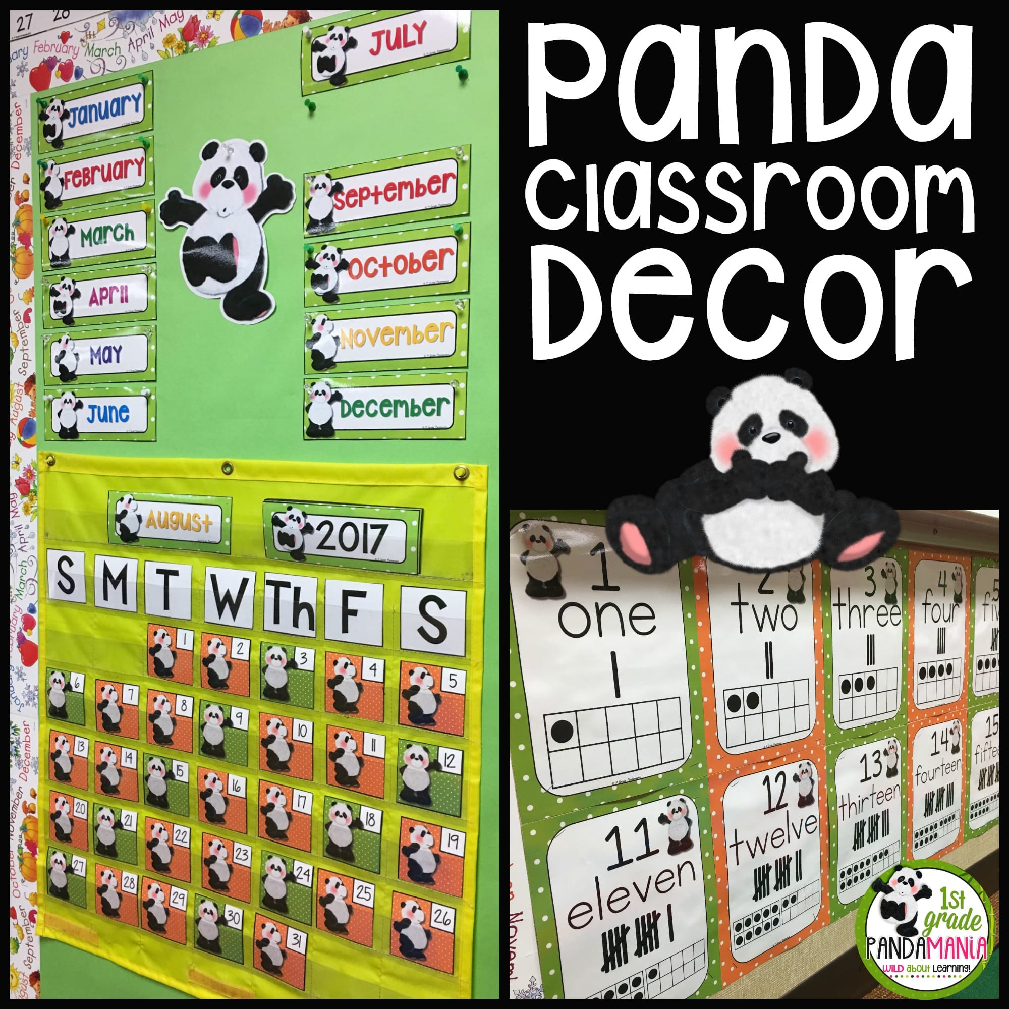Wild About Pandas! Classroom Decor and Organization - 1st Grade Pandamania