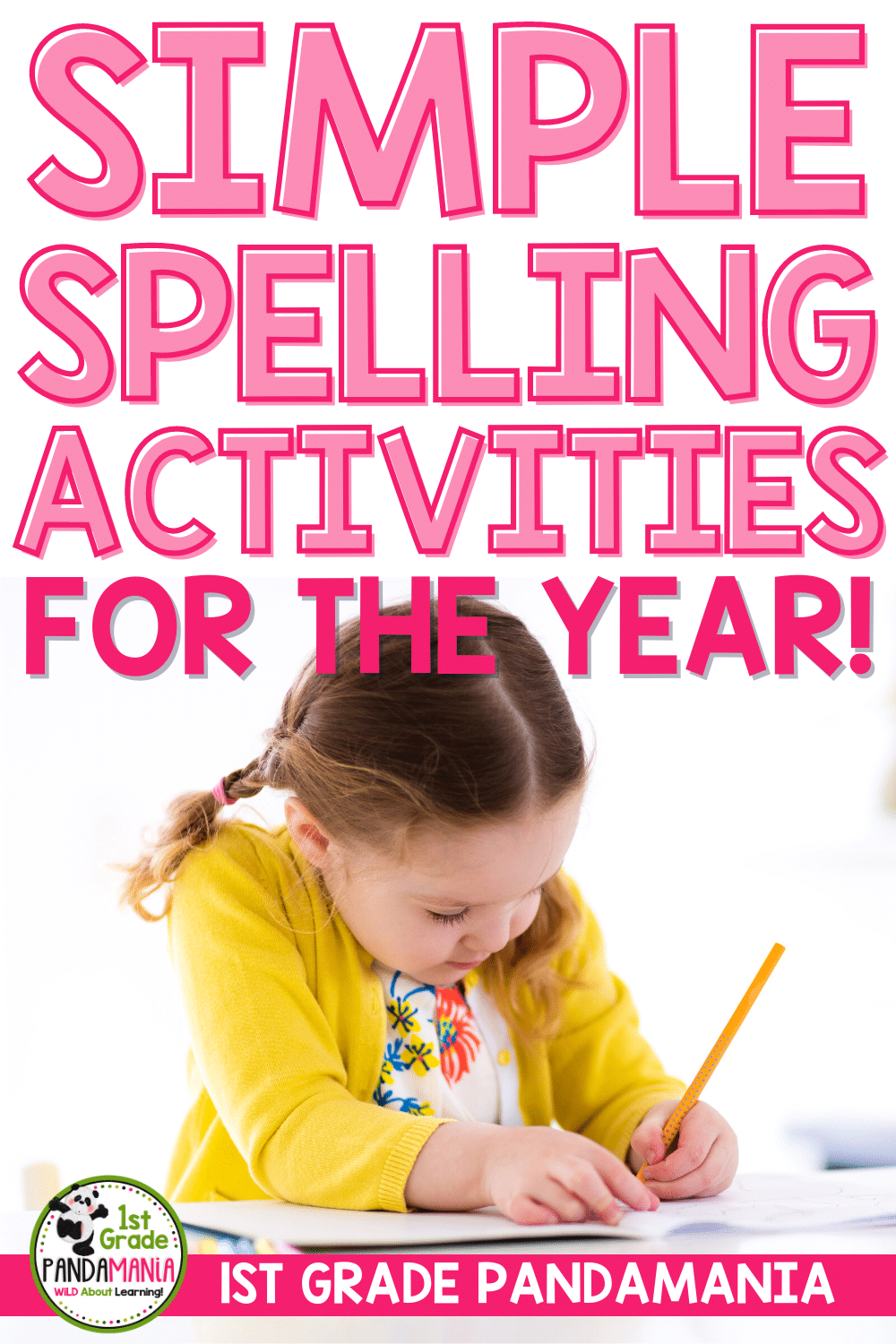 EASY Spelling Activities For The YEAR! | 1st Grade Pandamania