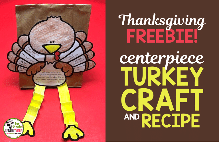 Make a FREE Turkey Centerpiece Craft for Thanksgiving!