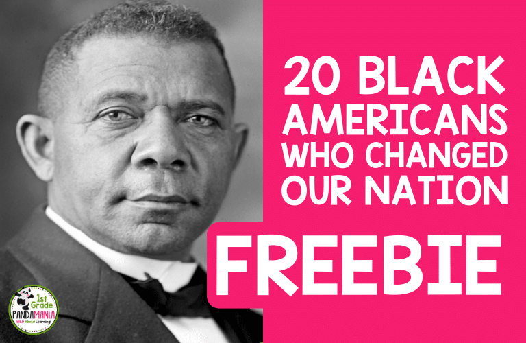 20 Important Black Americans in America FREEBIE