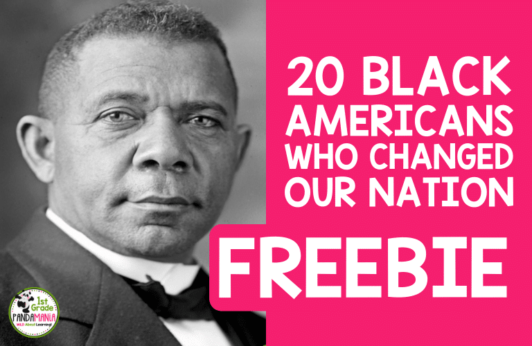 20 Important Black Americans in America FREEBIE 8