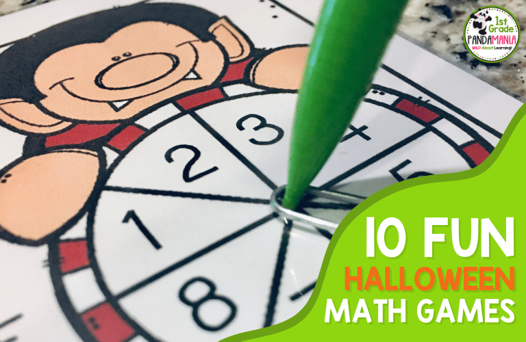 10 Simple On-the-Go Halloween Math Games + FREEBIE!