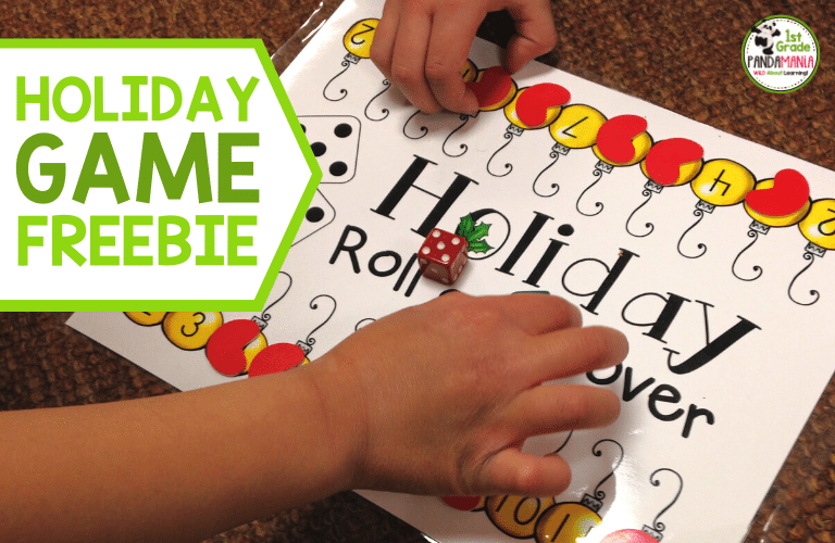 Simple Holiday Roll and Cover Game FREEBIE