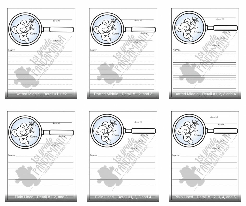 Fun Factual Writing Graphic Organizers For K-2 With Sampler! 2