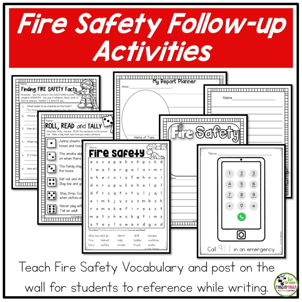 Kids will learn about important fire safety tips with these fire safety activities created by a REAL firefighter! 