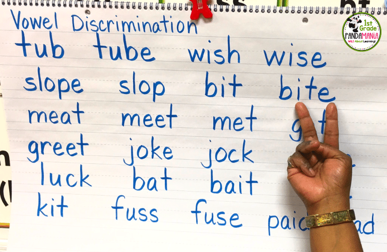Helpful Tips and Tricks for Teaching Long/Short Vowel Discrimination 6