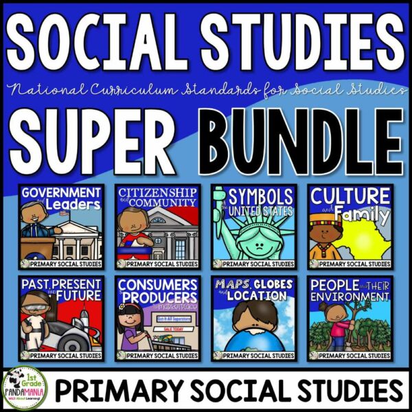 Social Studies Curriculum & Units Bundle for 1st and 2nd Grades 1