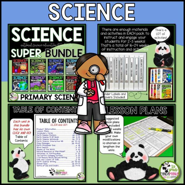 Science and Social Studies Curriculum and Units BUNDLE for 1st and 2nd Grade 2