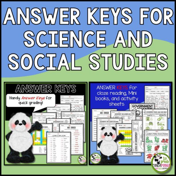 Science and Social Studies Curriculum and Units BUNDLE for 1st and 2nd Grade 8