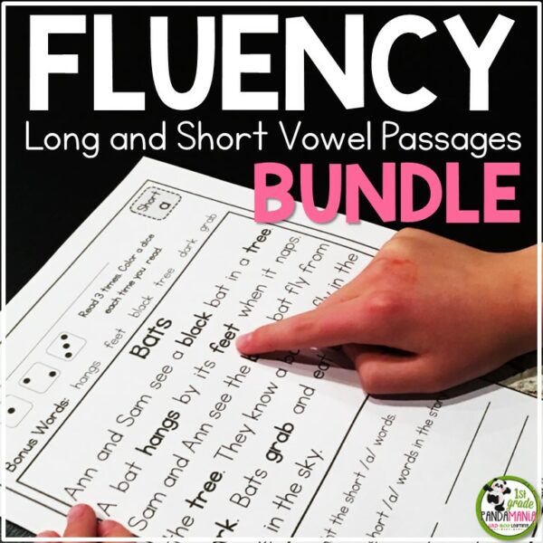 Fluency and Comprehension Passages with Long and Short Vowels BUNDLE 1