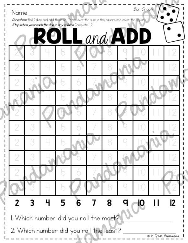 Graphing Activities BUNDLE | 1st Grade US and Canadian/UK Versions 4