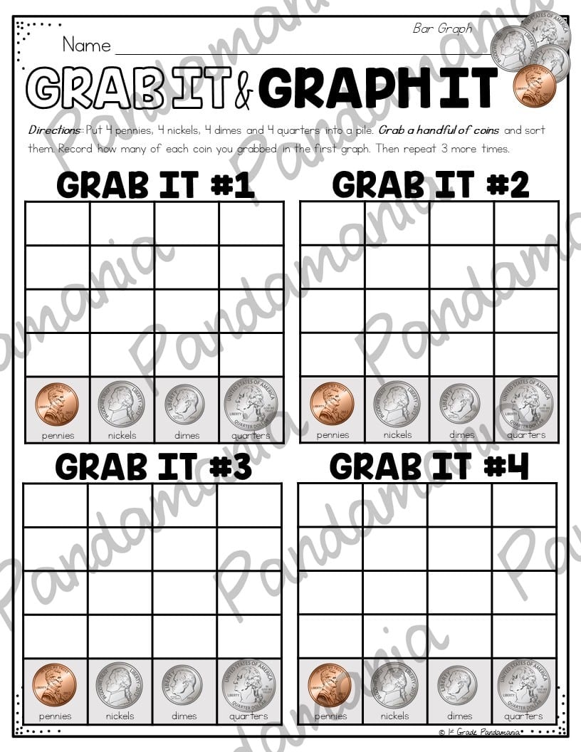 Graphing Activities BUNDLE | 1st Grade US and Canadian/UK Versions 3