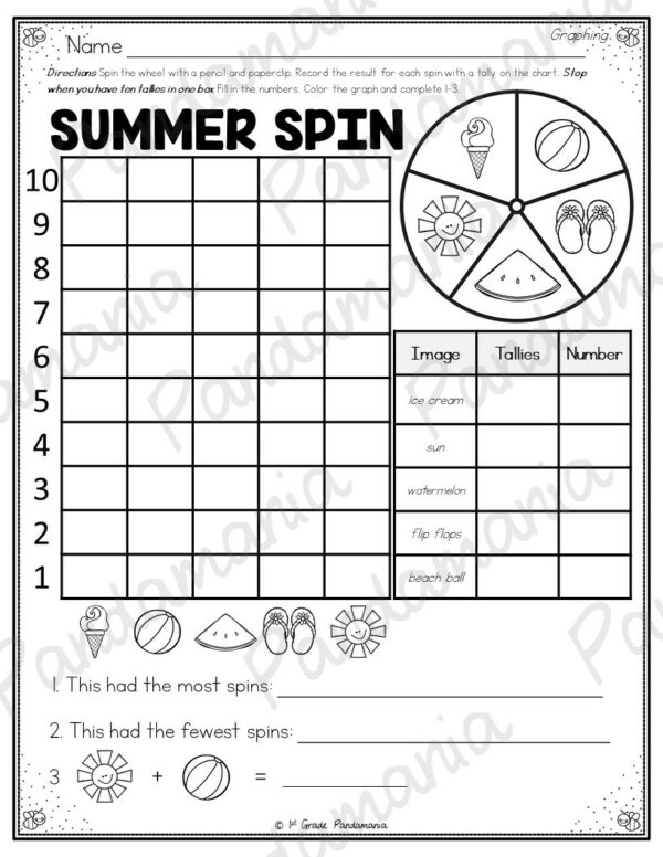 Graphing Activities BUNDLE | 1st Grade US and Canadian/UK Versions 7