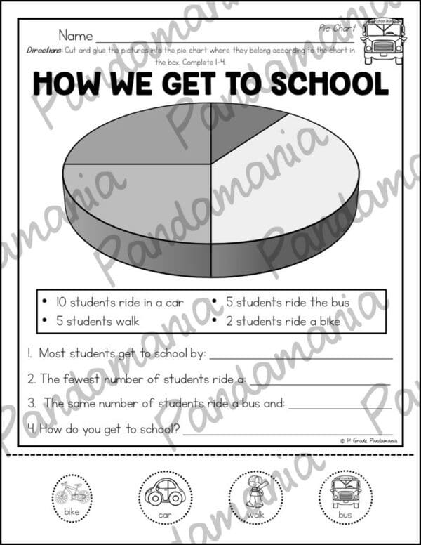 Anytime Graphing Activities 1st Grade US and Canadian/UK Versions 3