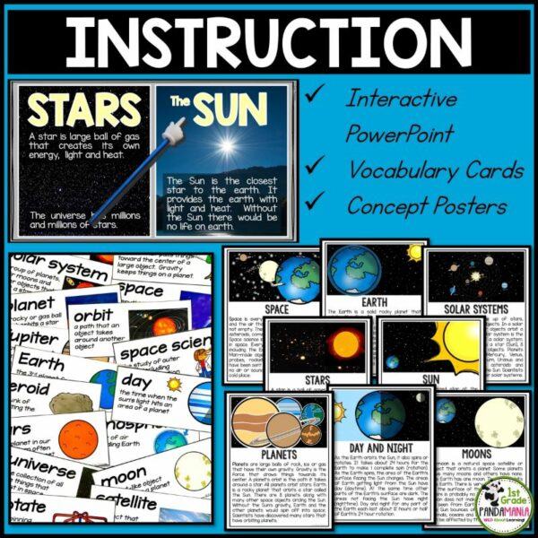 Solar Systems and Planets Space Science Planet Earth Primary Grades Science Unit 3