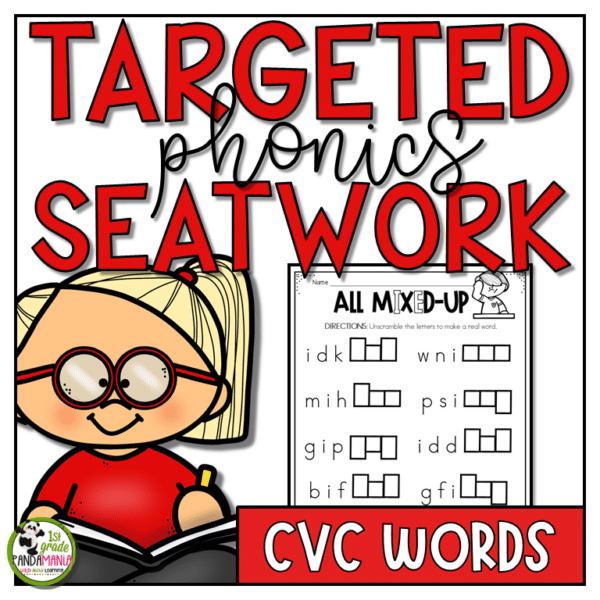 CVC Words Worksheets Phonics Activities 1