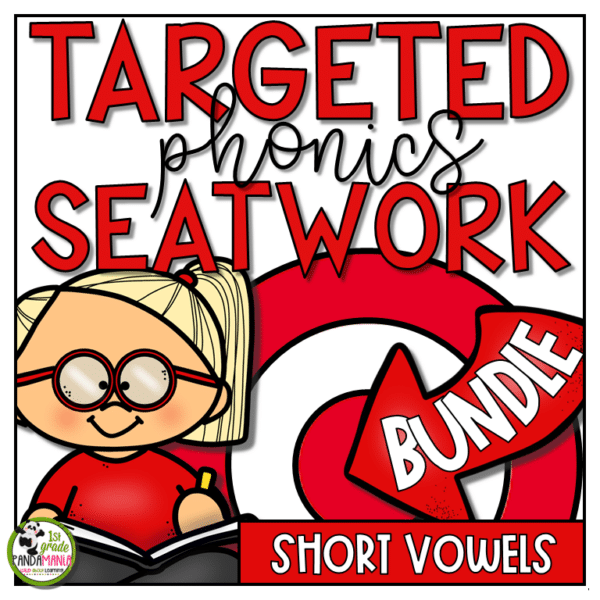 Short Vowel Worksheets Phonics Activities BUNDLE 1