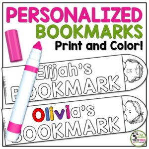 The Best Personalized Gift: Printable Bookmark Templates 25