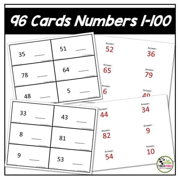 Next Number Fluency Number Sense Flash Cards 4