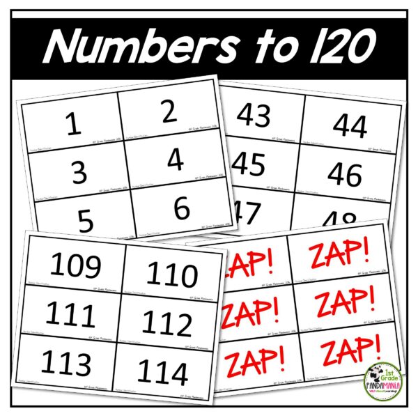 Number Identification Fluency Number Sense Games and Flash Cards FREE 4