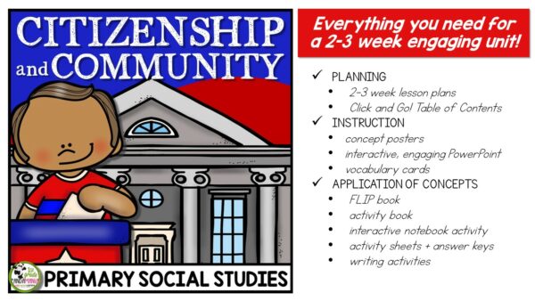 Citizenship, Rights and Responsibilities, Community Social Studies Civics Unit 2