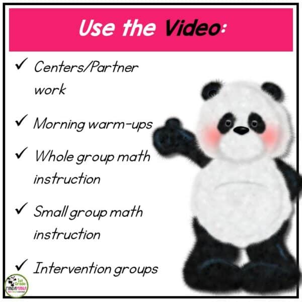 Number Sense Subitizing Math PowerPoints and Videos Numbers 0-10 4