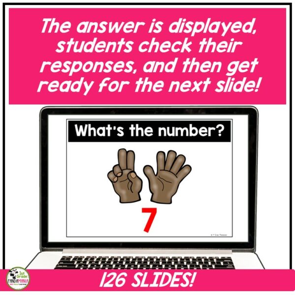 Number Sense Subitizing Math PowerPoints and Videos Numbers 0-10 7