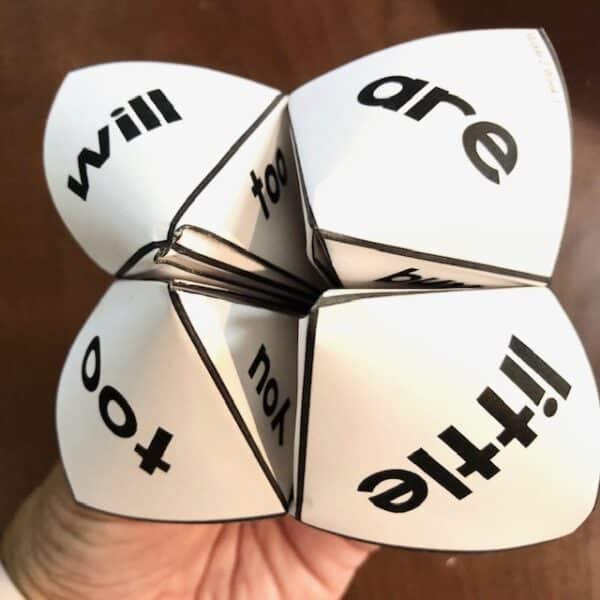 HMH Into Reading Sight Word Practice Cootie Catcher Centers 1st Grade 2020 8
