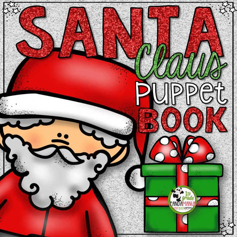 Christmas Activity Santa Claus Puppet Book