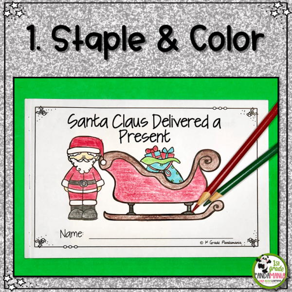 Use the Santa Puppet to help tell the cute story about Santa Claus delivering a present. Teach positional / directional words and following directions.