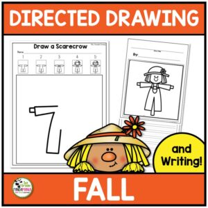 Directed Drawing for Fall is great for reinforcing spatial relations, fine motor skills, following directions, and is super fun!