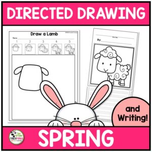 Directed Drawing is great for reinforcing spatial relations, fine motor skills, following directions, and is super fun! Use these spring directed drawing activities during March, April, May, and Easter and spring holidays.