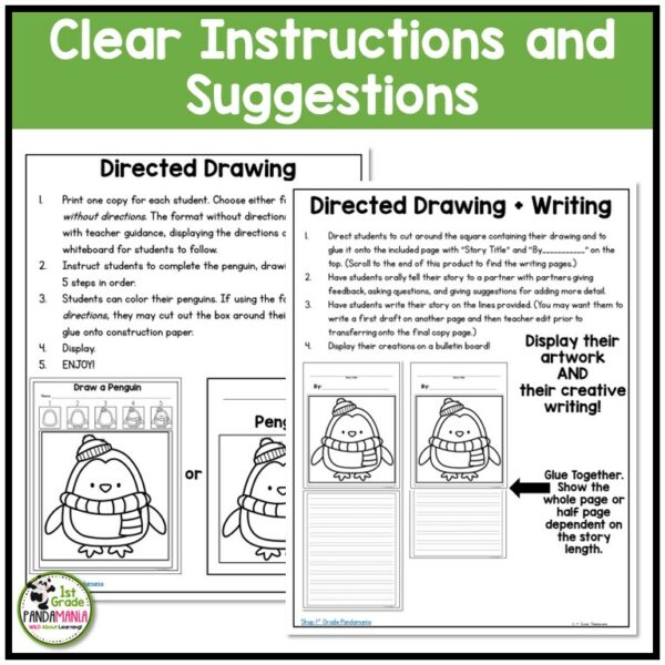 Directed Drawing is great for reinforcing spatial relations, fine motor skills, following directions, and is super fun!