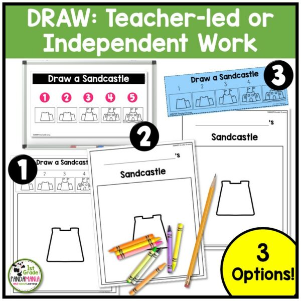 Directed Drawing is great for reinforcing spatial relations, fine motor skills, following directions, and is super fun!