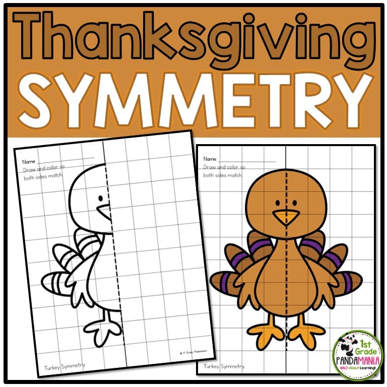 Thanksgiving Activities Lines of Symmetry Activities 1st, 2nd, 3rd Grades 1 Thanksgiving Activities Lines of Symmetry Activities 1st, 2nd, 3rd Grades