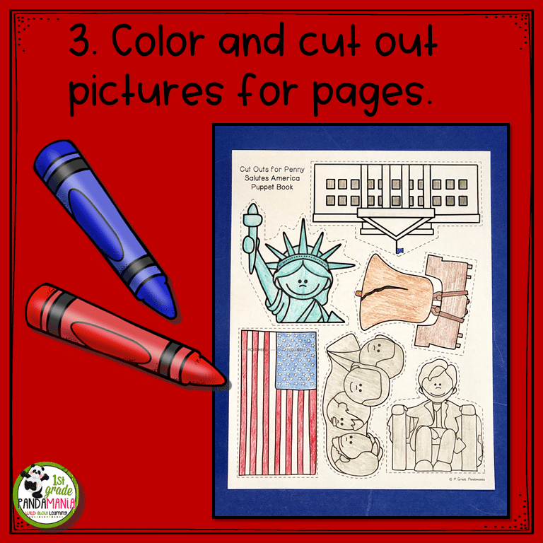 Veteran's Day/Memorial Day Activity US Symbols Puppet Book Literacy Activity 4 Veteran's Day/Memorial Day Activity US Symbols Puppet Book Literacy Activity - Image 4