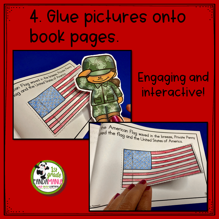 Veteran's Day/Memorial Day Activity US Symbols Puppet Book Literacy Activity 5 Veteran's Day/Memorial Day Activity US Symbols Puppet Book Literacy Activity - Image 5