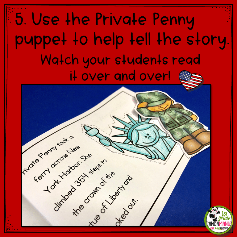 Veteran's Day/Memorial Day Activity US Symbols Puppet Book Literacy Activity 6 Veteran's Day/Memorial Day Activity US Symbols Puppet Book Literacy Activity - Image 6