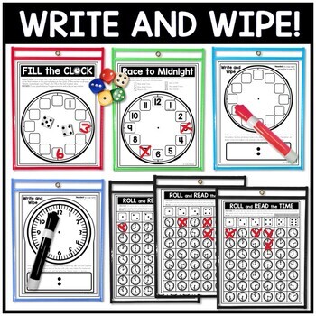 Telling Time with Time to the Hour and Half Hour Games and Centers 2 Telling Time with Time to the Hour and Half Hour Games and Centers 1