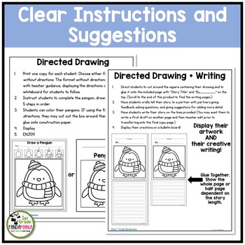 Directed Drawing plus Writing for Winter Activities 2 Directed Drawing plus Writing for Winter Activities 1